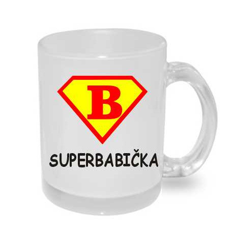 Hrnek Super Babička ve znaku supermana