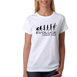 Dámské tričko Evoluce stolní tenis