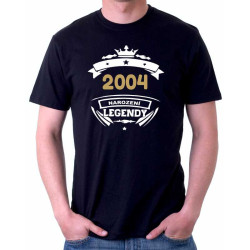 Tričko k dvacátým narozeninám - 2004 narození legendy