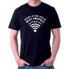 Pánské tričko Doma je tam, kde se wifi připojí automaticky