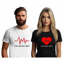 Párové trička - Ty jsi můj tep já jsem tvé srdce