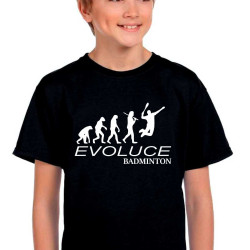 Dětské tričko Evoluce Badmintonu