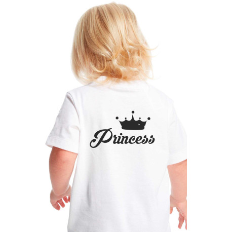 Dětské tričko Princess - potisk na zádech