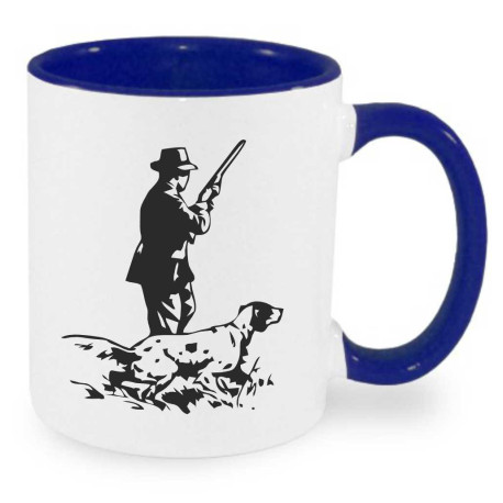 Hrnek Myslivec s věrným psem.