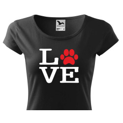 Dámské tričko Miluji pejsky