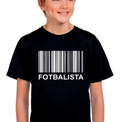 Dětské tričko Fotbalista - čárový kód