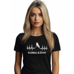 Dívčí tričko Florbal je život