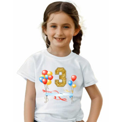 Tričko k 3 narozeninám s balónky