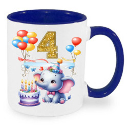 Hrnek k 4 narozeninám se sloníkem
