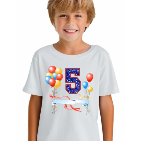 Dětské tričko k 5. narozeninám 