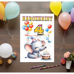 Přání k 4 narozeninám