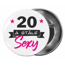 Narozeninová placka k 20. narozeninám pro dámy