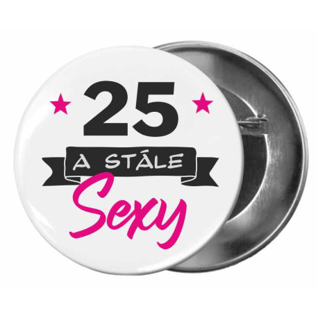 Narozeninová placka k 25. narozeninám pro dámy