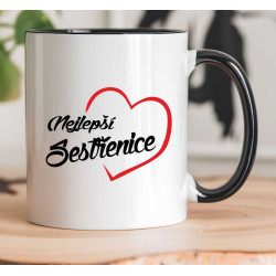 Hrníček - Nejlepší sestřenice v srdíčku