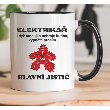 Hrnek pro elektrikáře - Když tancuji a nehraje hudba