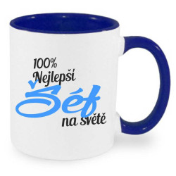 Hrnek pro šéfa - 100% nejlepší šéf na světě.