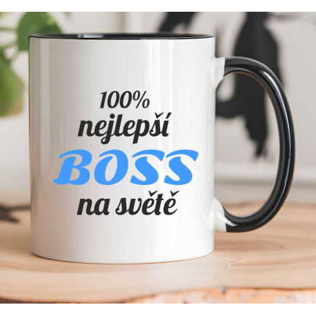 Hrnek  - 100% nejlepší Boss na světě.