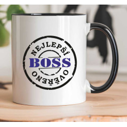 Hrnek pro šéfa - Nejlepší boss, ověřeno