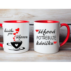Hrnek pro šéfovou - Kávička pro šéfovou