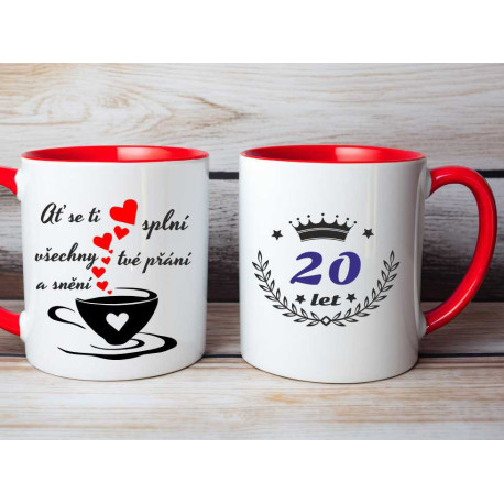 Hrnek k 20. narozeninám  -  Ať se ti splní všechna tvá přání
