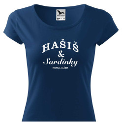 Dámské tričko - Hašiš a sardinky, nehul a žer