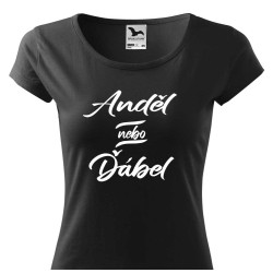 Dámské tričko - Anděl nebo ďábel