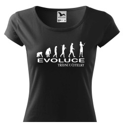 Dámské tričko - Evoluce třídní učitelky