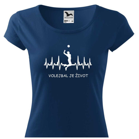 Dámské tričko Volejbal je život
