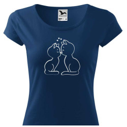 Dámské tričko - Dvě kočky