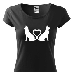Dámské tričko - Kočky ve spojení