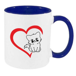 Hrníček - Kočka v srdci