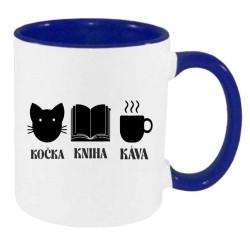Hrnek - Kočka - Káva - Kniha