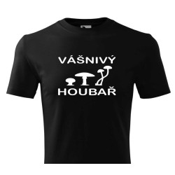Tričko pro houbaře - vášnivý houbař