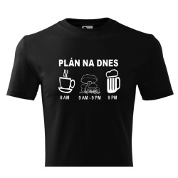 Tričko pro houbaře - Můj plán na dnes