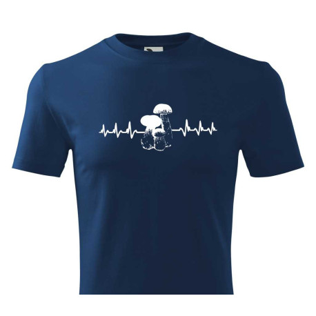 Tričko pro houbaře - Kardiogram Houbaře
