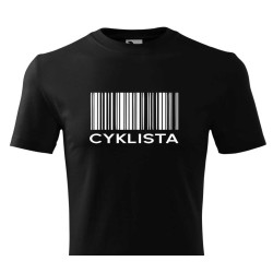 Tričko pro cyklistu - Čárový kód Cyklista