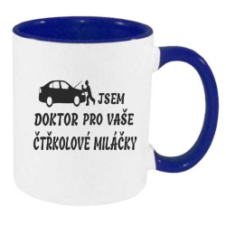 Hrnek pro Automechanika -  Jsem doktor pro vaše čtřkolé miláčky