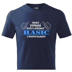 Tričko pro hasiče - Takhle vypadá skvělý a dokonalý hasič