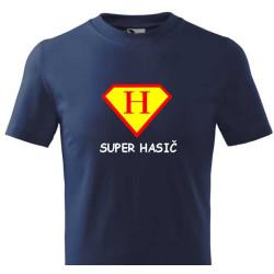 Tričko pro hasiče - Super Hasič ve znaku supermana