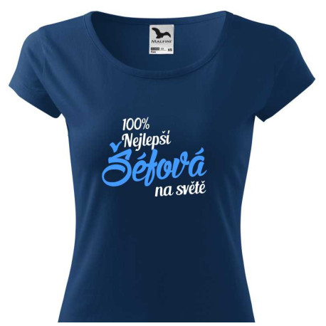 Tričko pro šéfovou - 100% nejlepší šéfová na světě