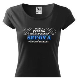 Tričko pro šéfovou -  Takhle vypadá skvělá a dokonalá šéfová