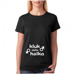Dámské těhotenské tričko - Kluk anebo Holka
