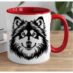 Hrnek s pejskem plemene - Finský laponský pes