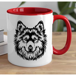 Hrnek s pejskem plemene - Finský špic