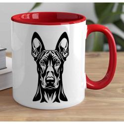 Hrnek s pejskem plemene - Německý pinč