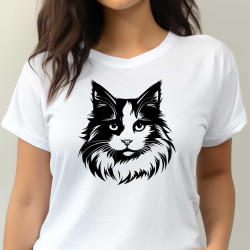 Dámské tričko s potiskem Ragdoll kočky