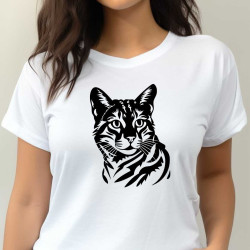 Dámské tričko s potiskem Bengalské kočky