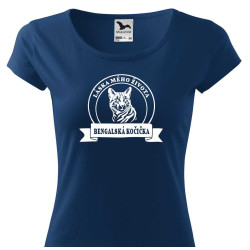 Dámské tričko - Bengalská kočka láska mého života