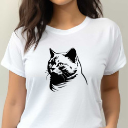 Dámské tričko s potiskem Britské krátkosrstvé kočky