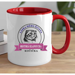 Hrnek - Skotská klapouchá kočka láska mého života